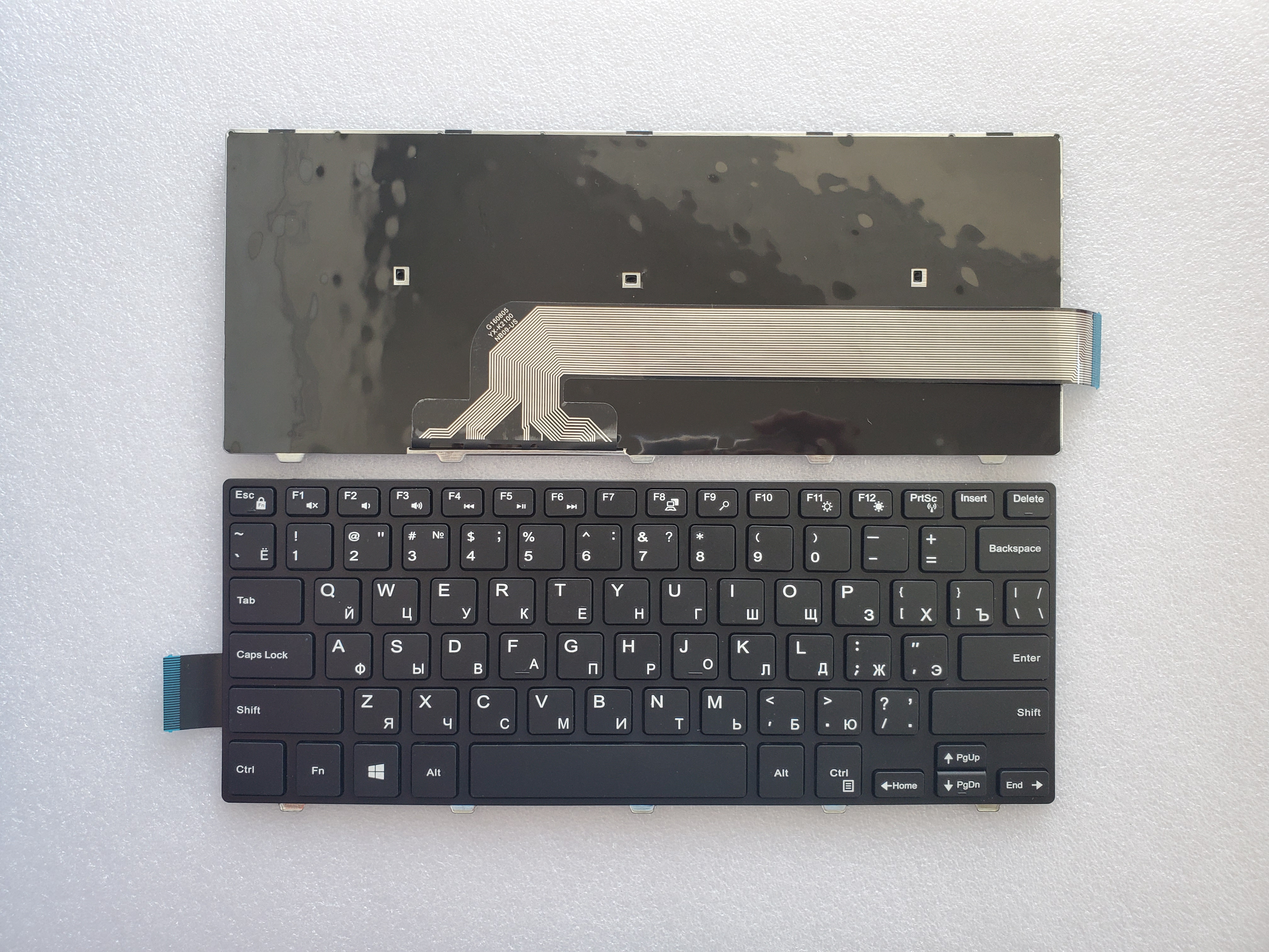 Picture of New Replacement Laptop Keyboard For DELL 5447/14-3000/3441/3442/3459/p49g/3468/3446/5442 BLACK FRAME BLACK (OEM) RU Layout